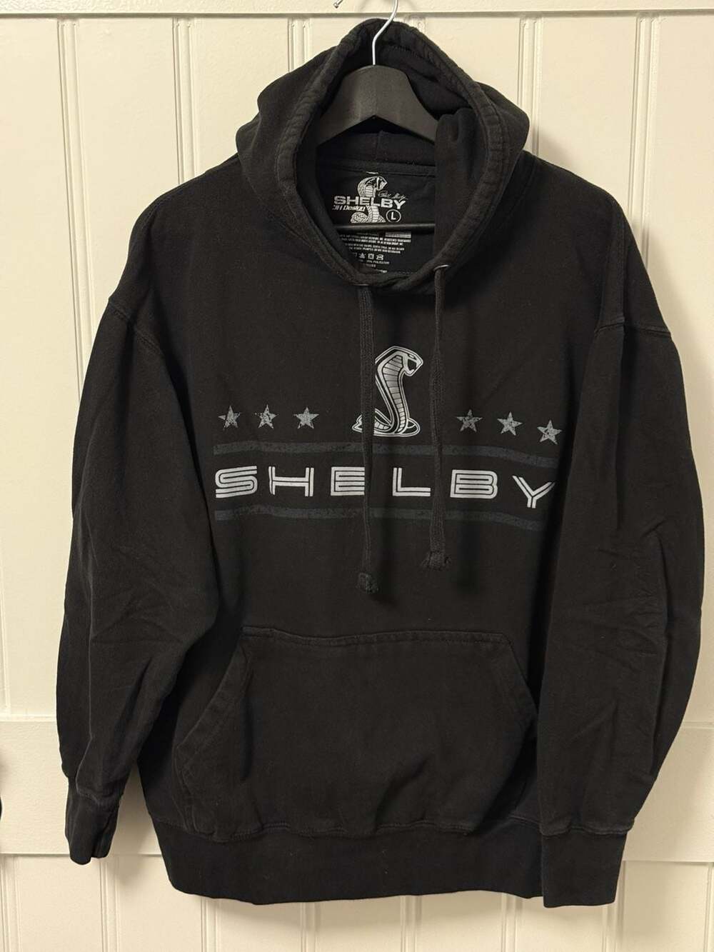 JH Design Shelby Cobra American Flag Pullover Hoodie